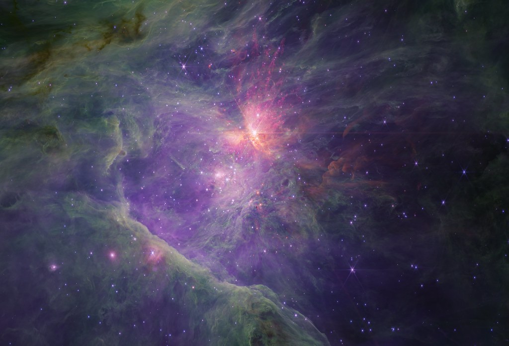 Long-wavelength NIRCam Orion mosaic in ESASky image