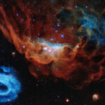 Hubble telescope Tapestry of Blazing Starbirth image