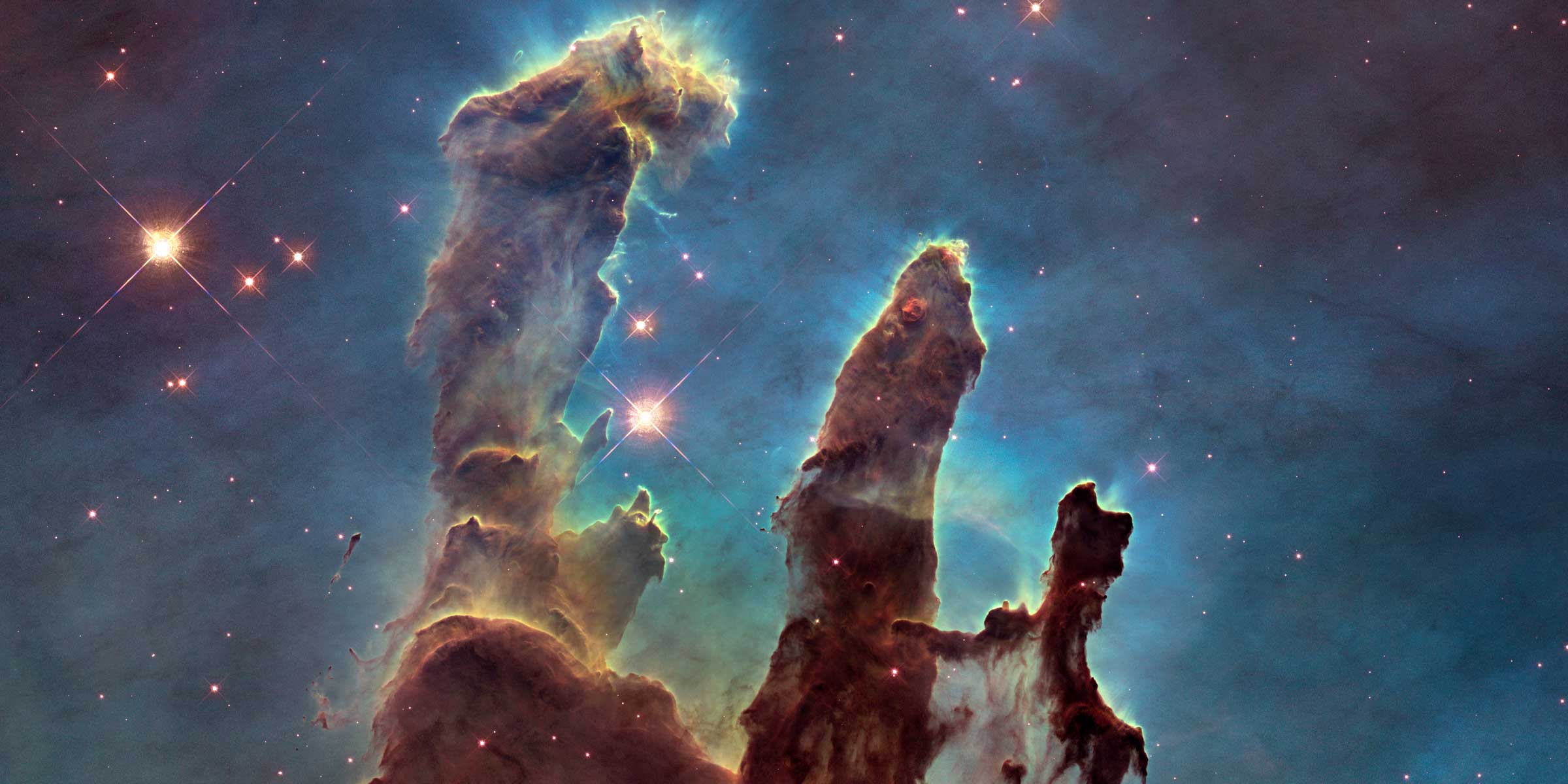 Hubble telescope eagle nebula image