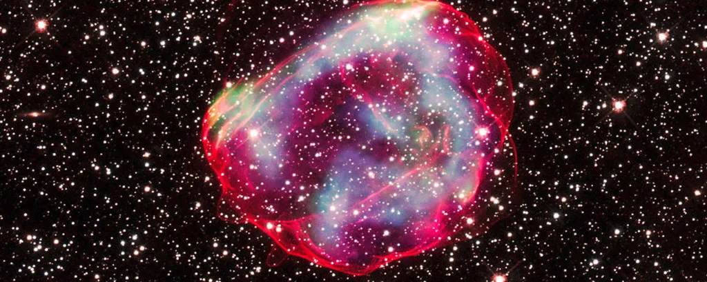 Chandra telescope stellar explosion image