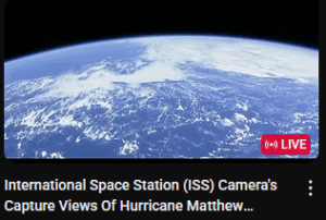 International Space Station (ISS) Camera's Capture Views Of Hurricane Matthew [Unedited] YT image