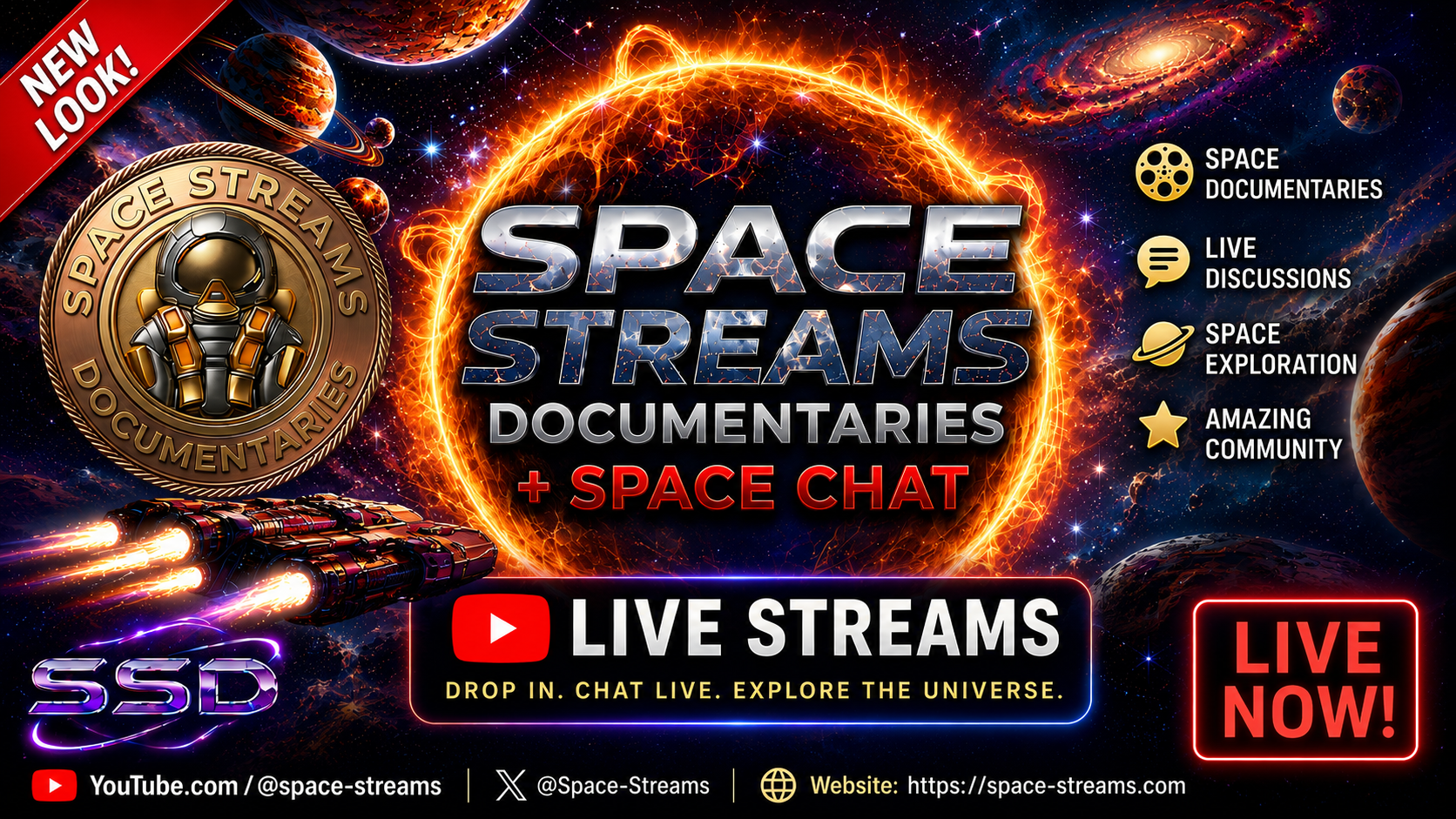 Space Streams YouTube Channel Updates Thumbnail Image